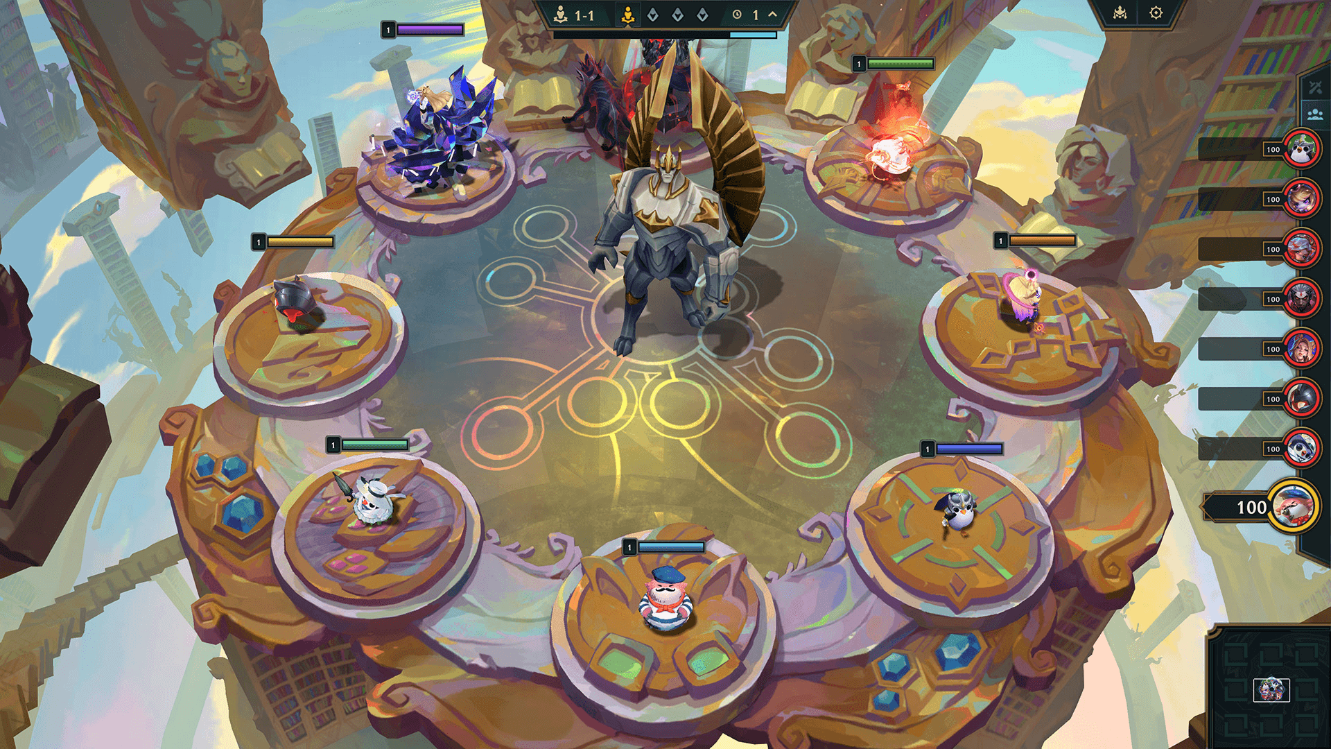 TFTゲーム画面 - 駒選択