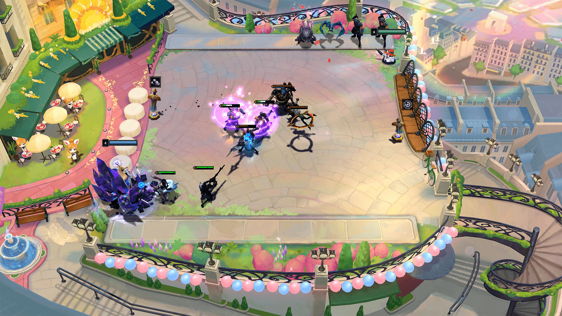 TFTゲーム画面 - バトル